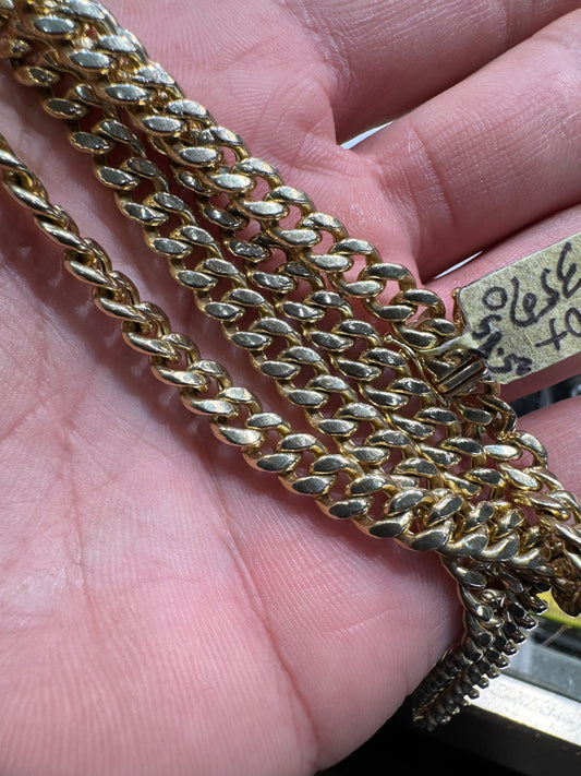 14k Cuban Link Chain Necklace 25.8 Grams Excellent 25 Inch